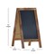 Flash Furniture Rustic Brown Wood A-Frame Magnetic Chalkboard Set HGWA-GD1I-CRE8-942315-GG - alternate 2